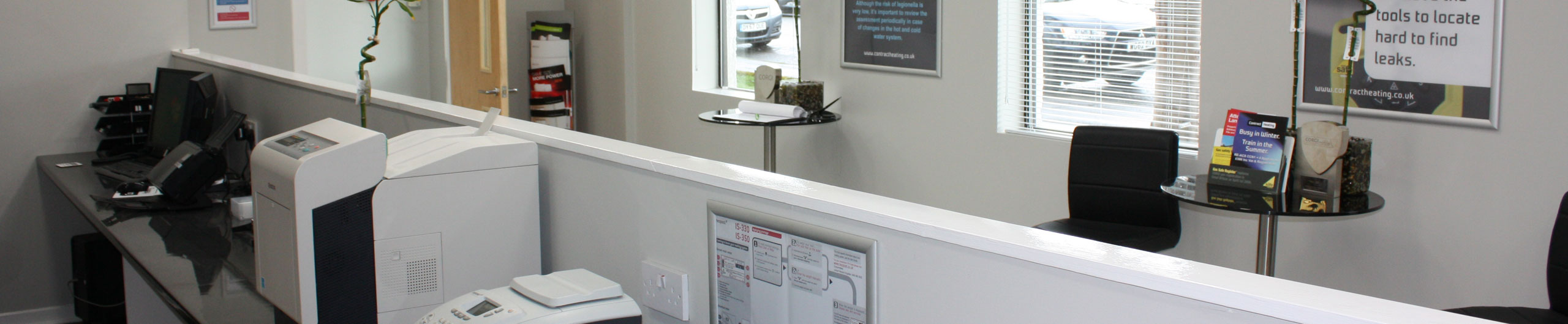 Contract Heating customer reception area