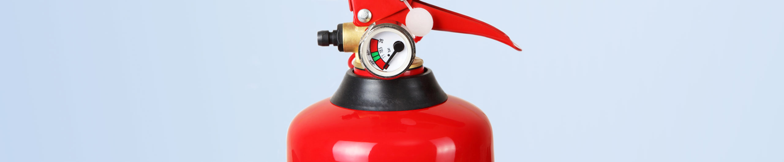 Red fire extinguisher