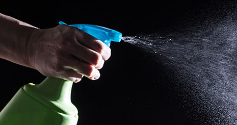 Cleaning and disinfecting of water areas